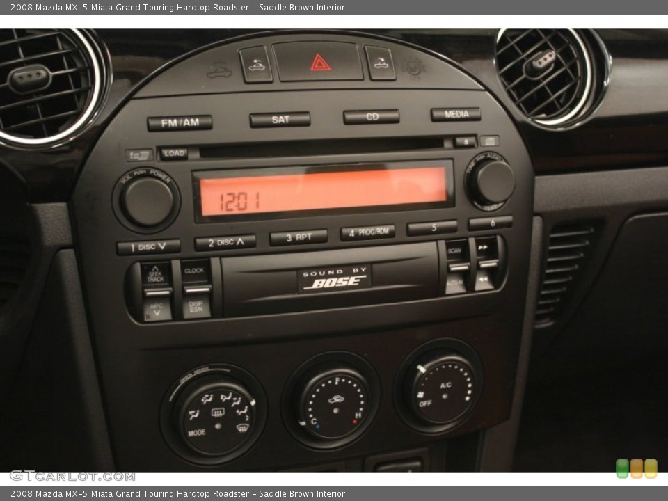 Saddle Brown Interior Controls for the 2008 Mazda MX-5 Miata Grand Touring Hardtop Roadster #52815518
