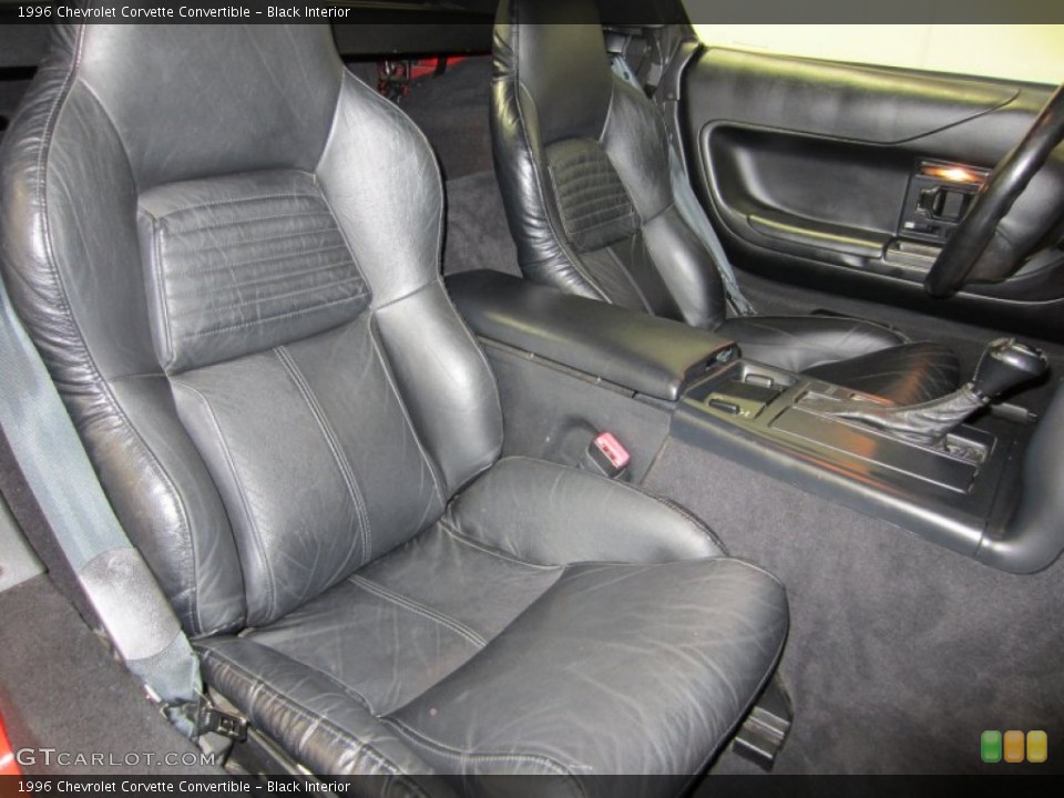 Black Interior Photo for the 1996 Chevrolet Corvette Convertible #52822697