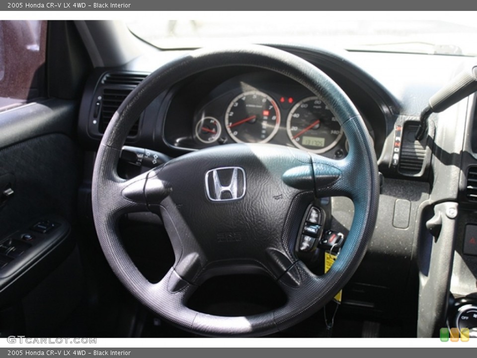 Black Interior Steering Wheel for the 2005 Honda CR-V LX 4WD #52824779