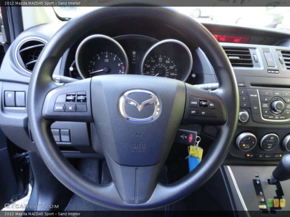 Sand Interior Steering Wheel for the 2012 Mazda MAZDA5 Sport #52825145
