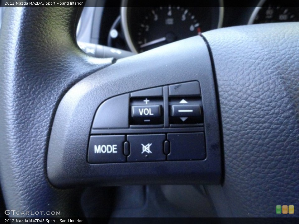 Sand Interior Controls for the 2012 Mazda MAZDA5 Sport #52825166
