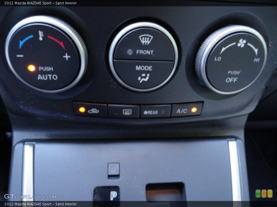 Sand Interior Controls for the 2012 Mazda MAZDA5 Sport #52825274