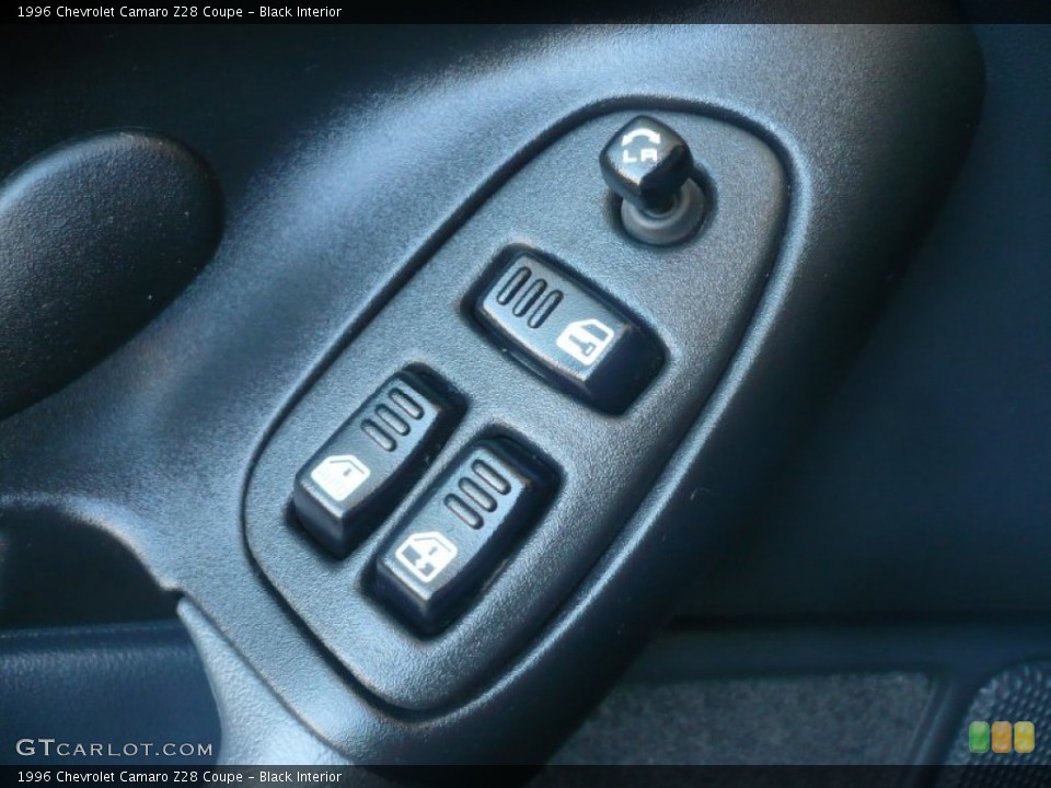 Black Interior Controls for the 1996 Chevrolet Camaro Z28 Coupe #52825385