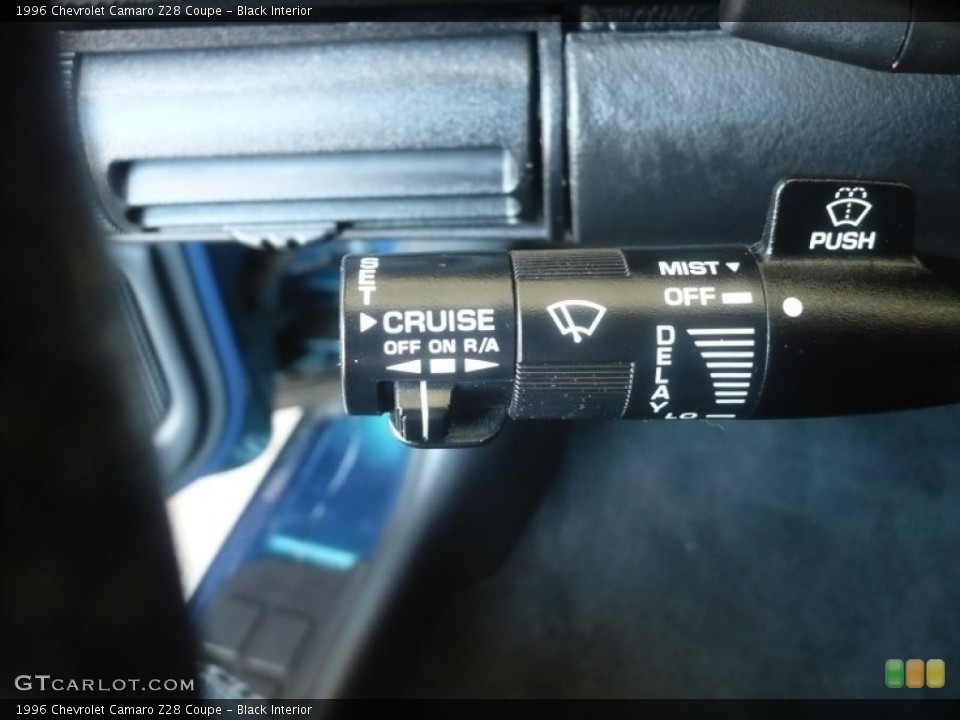 Black Interior Controls for the 1996 Chevrolet Camaro Z28 Coupe #52825541