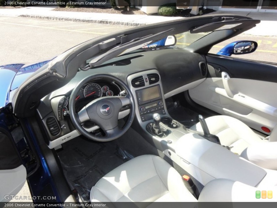 Titanium Gray Interior Prime Interior for the 2006 Chevrolet Corvette Convertible #52826000