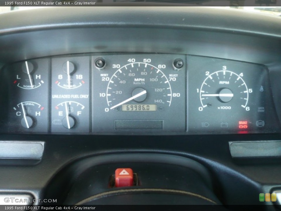 Gray Interior Gauges for the 1995 Ford F150 XLT Regular Cab 4x4 #52826006