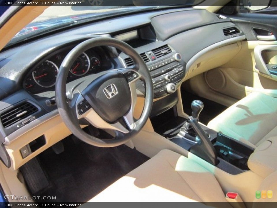 Ivory Interior Prime Interior for the 2008 Honda Accord EX Coupe #52826297