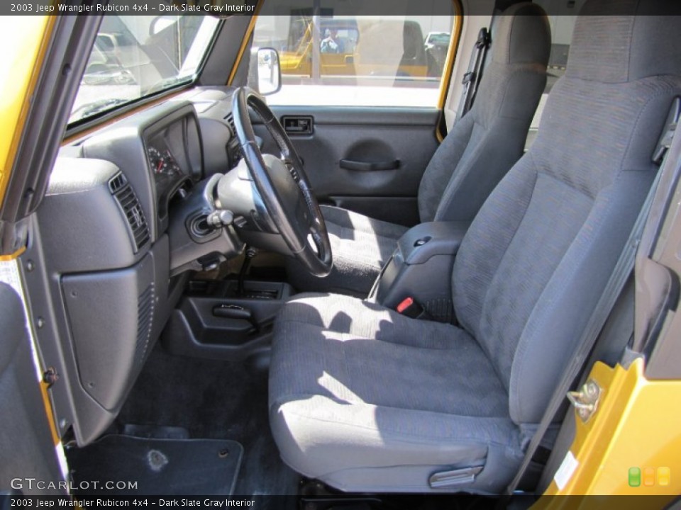 Dark Slate Gray Interior Photo for the 2003 Jeep Wrangler Rubicon 4x4 #52826531