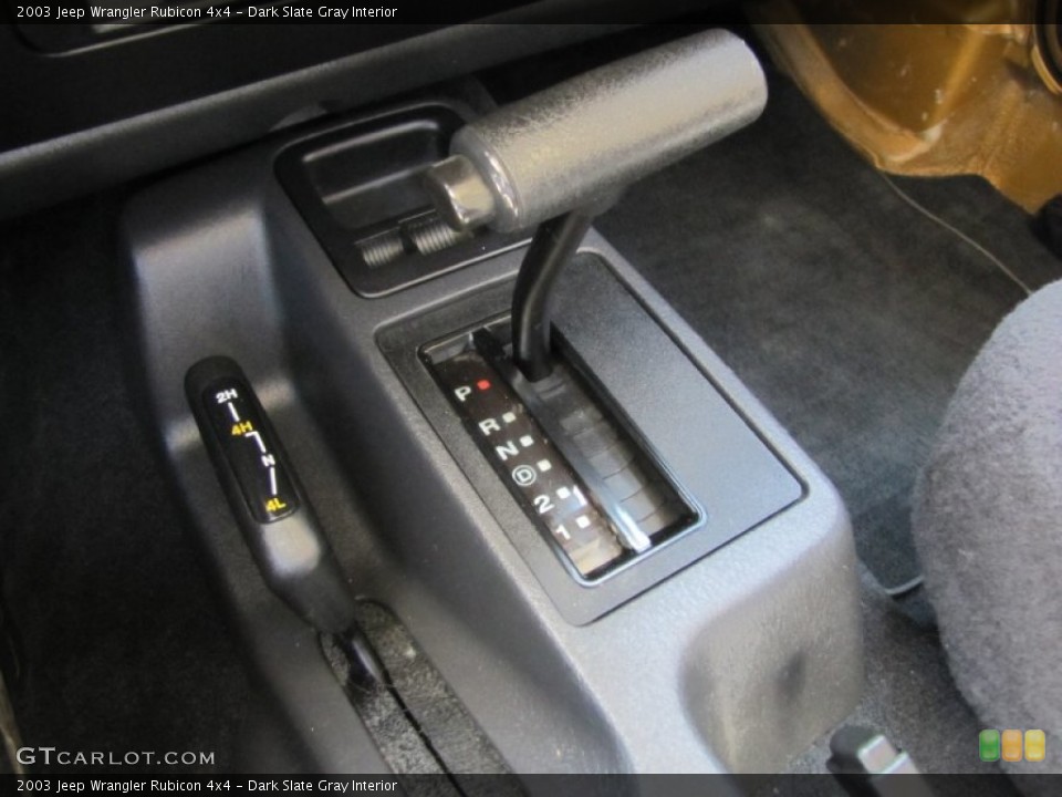 Dark Slate Gray Interior Transmission for the 2003 Jeep Wrangler Rubicon 4x4 #52826684