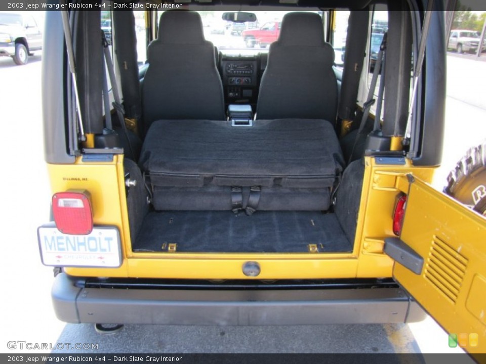 Dark Slate Gray Interior Trunk for the 2003 Jeep Wrangler Rubicon 4x4 #52826741