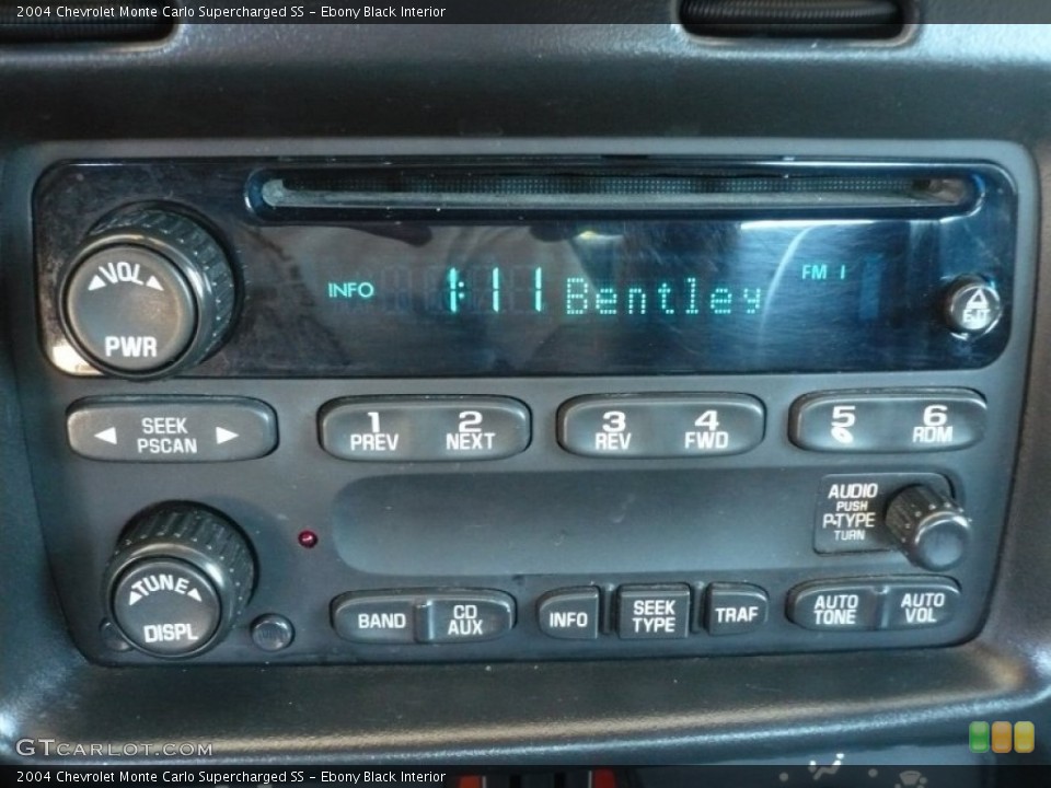 Ebony Black Interior Audio System for the 2004 Chevrolet Monte Carlo Supercharged SS #52826921
