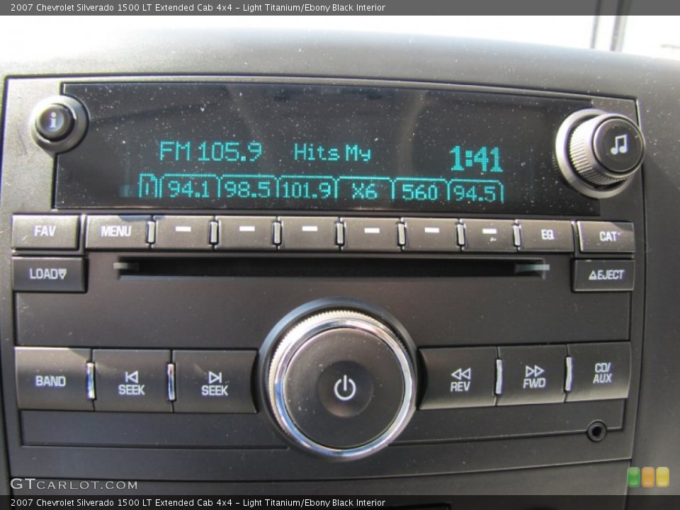 Light Titanium/Ebony Black Interior Audio System for the 2007 Chevrolet Silverado 1500 LT Extended Cab 4x4 #52827554