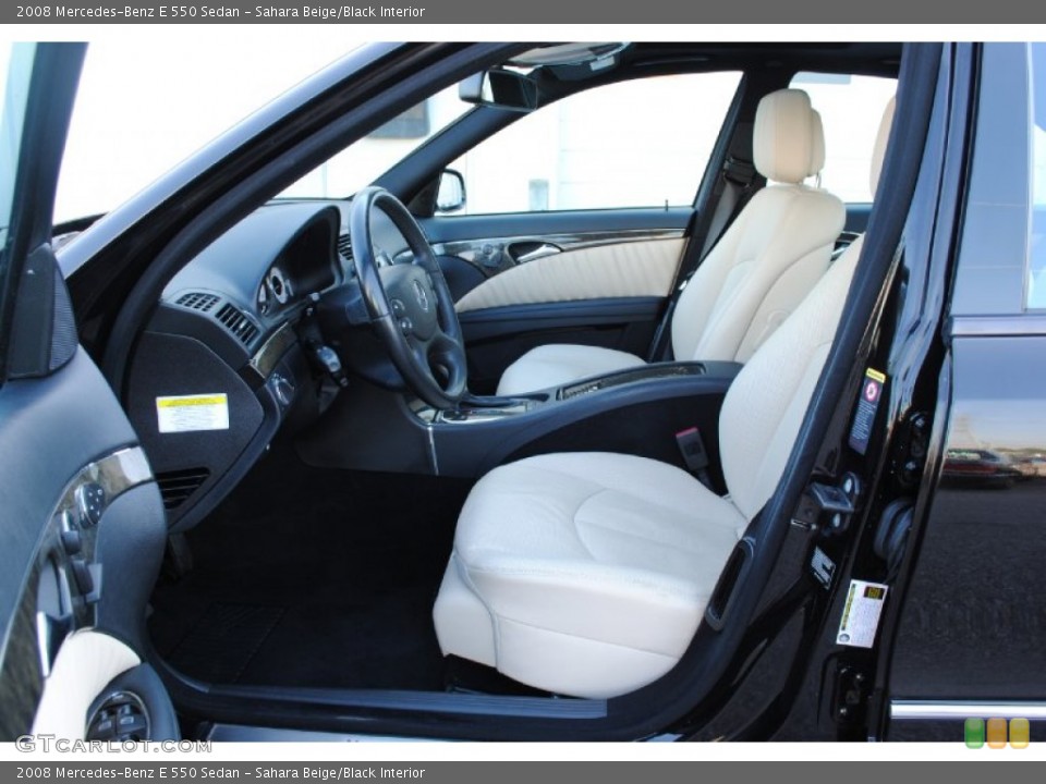 Sahara Beige/Black Interior Photo for the 2008 Mercedes-Benz E 550 Sedan #52828463