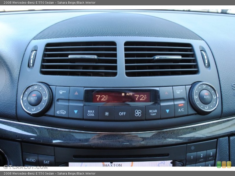 Sahara Beige/Black Interior Controls for the 2008 Mercedes-Benz E 550 Sedan #52828538