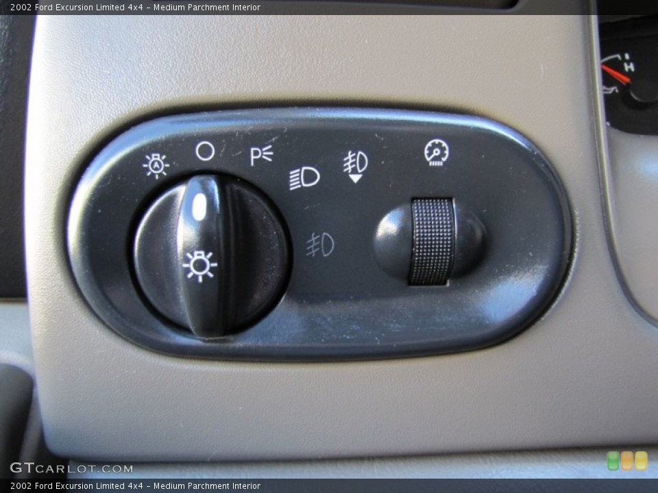 Medium Parchment Interior Controls for the 2002 Ford Excursion Limited 4x4 #52829399