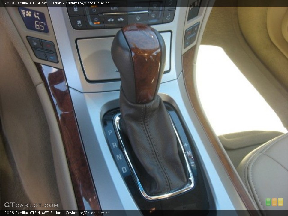Cashmere/Cocoa Interior Transmission for the 2008 Cadillac CTS 4 AWD Sedan #52829621