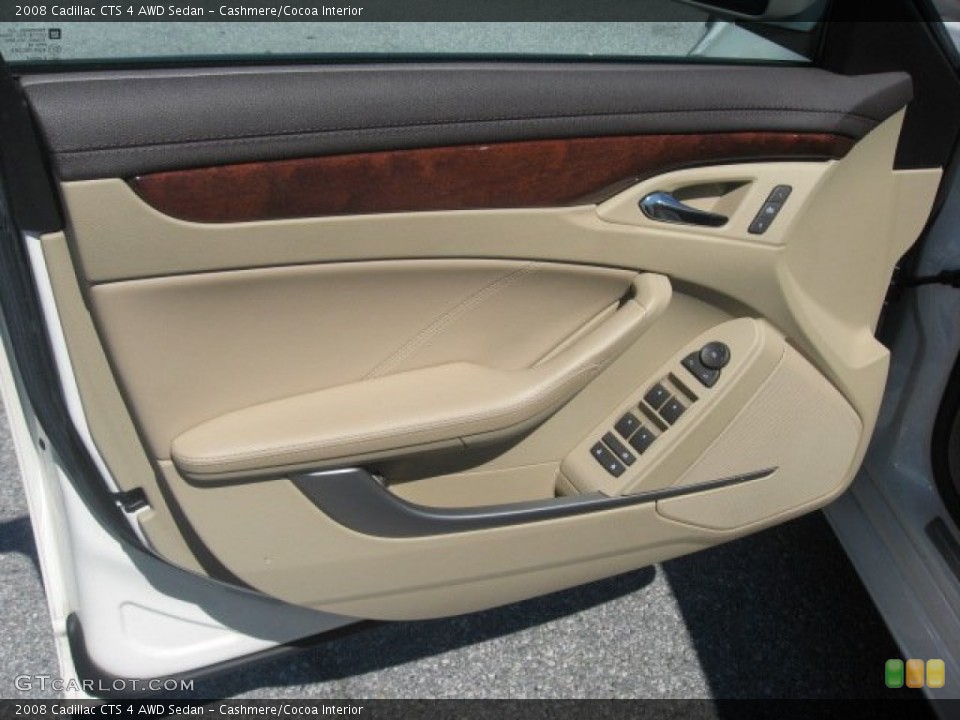 Cashmere/Cocoa Interior Door Panel for the 2008 Cadillac CTS 4 AWD Sedan #52829672