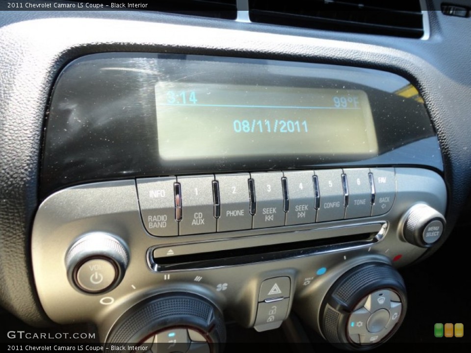 Black Interior Controls for the 2011 Chevrolet Camaro LS Coupe #52830212