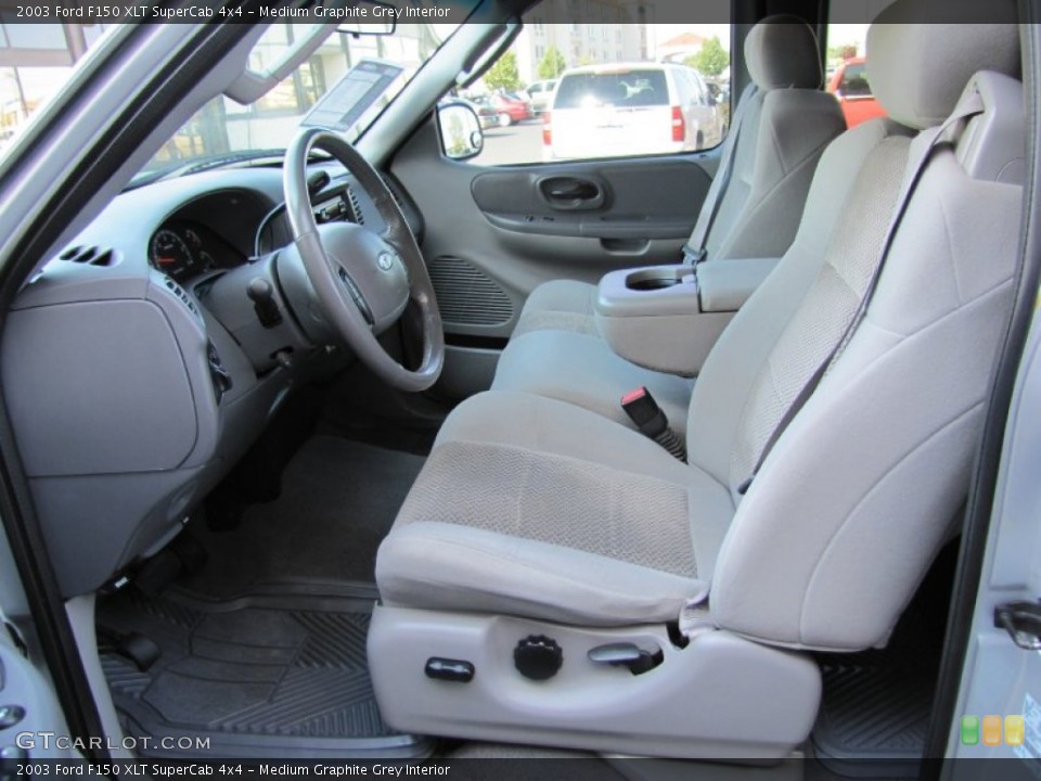 Medium Graphite Grey Interior Photo for the 2003 Ford F150 XLT SuperCab 4x4 #52830770