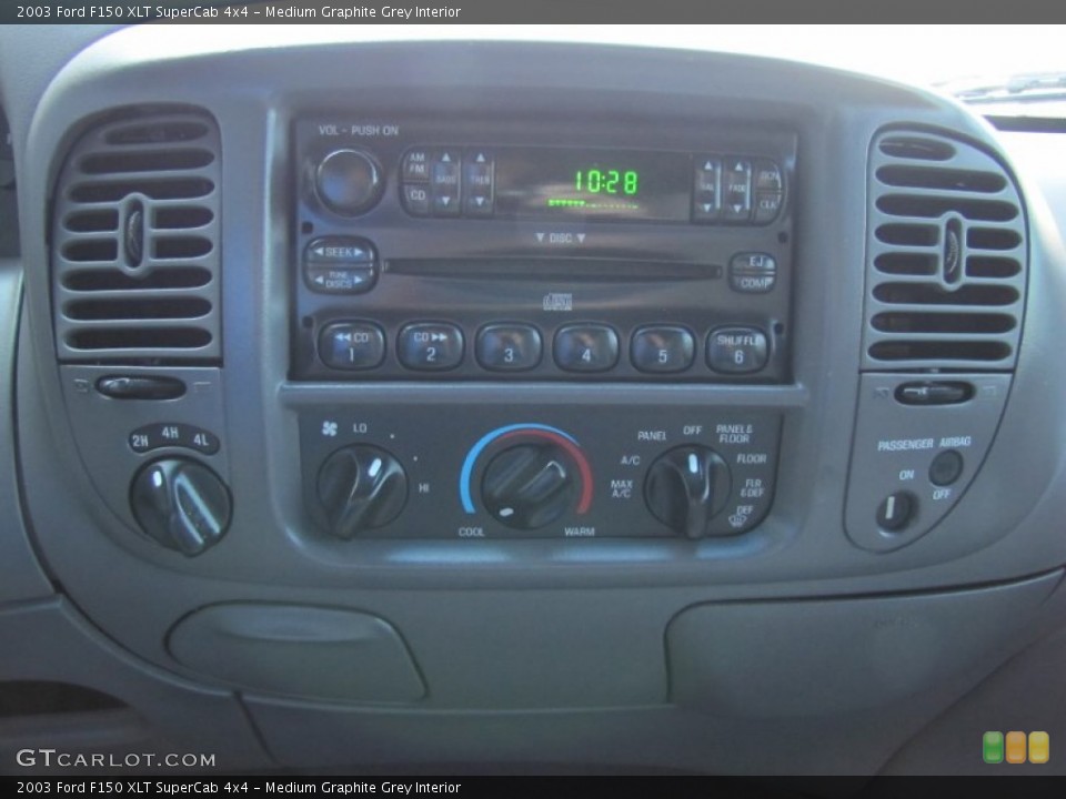 Medium Graphite Grey Interior Audio System for the 2003 Ford F150 XLT SuperCab 4x4 #52830947
