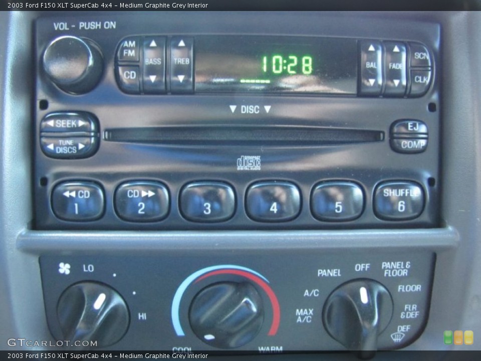Medium Graphite Grey Interior Audio System for the 2003 Ford F150 XLT SuperCab 4x4 #52830962