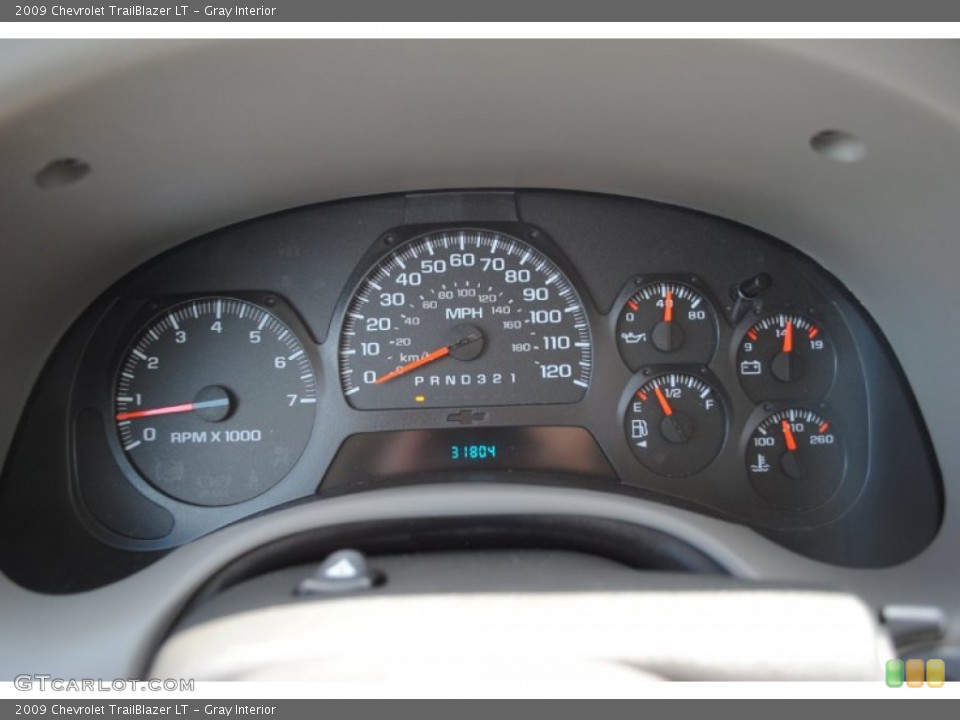 Gray Interior Gauges for the 2009 Chevrolet TrailBlazer LT #52832193