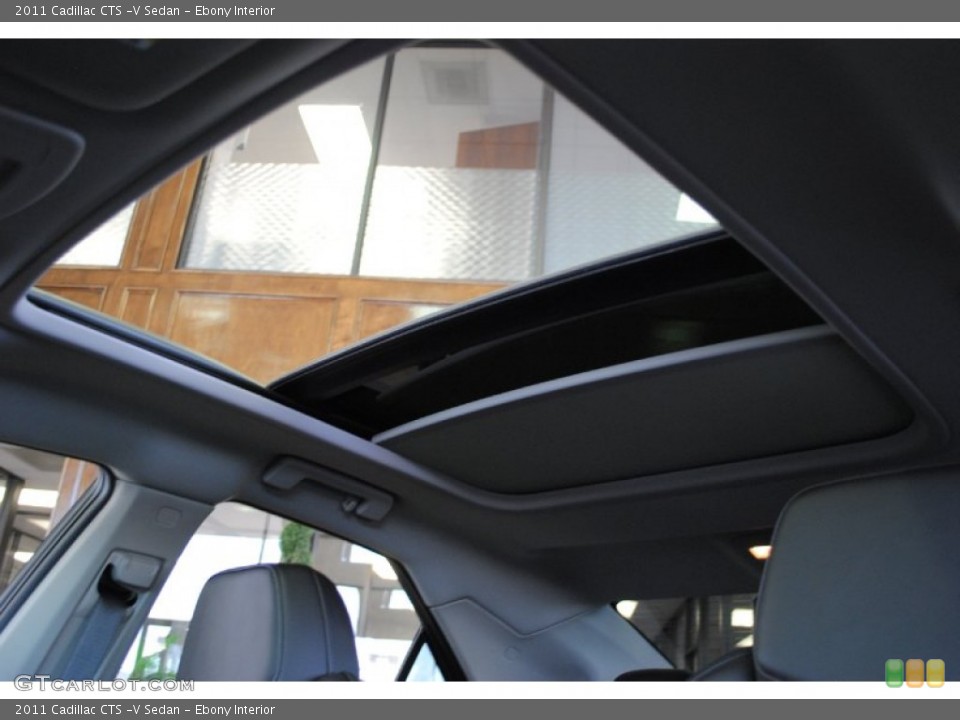 Ebony Interior Sunroof for the 2011 Cadillac CTS -V Sedan #52833285