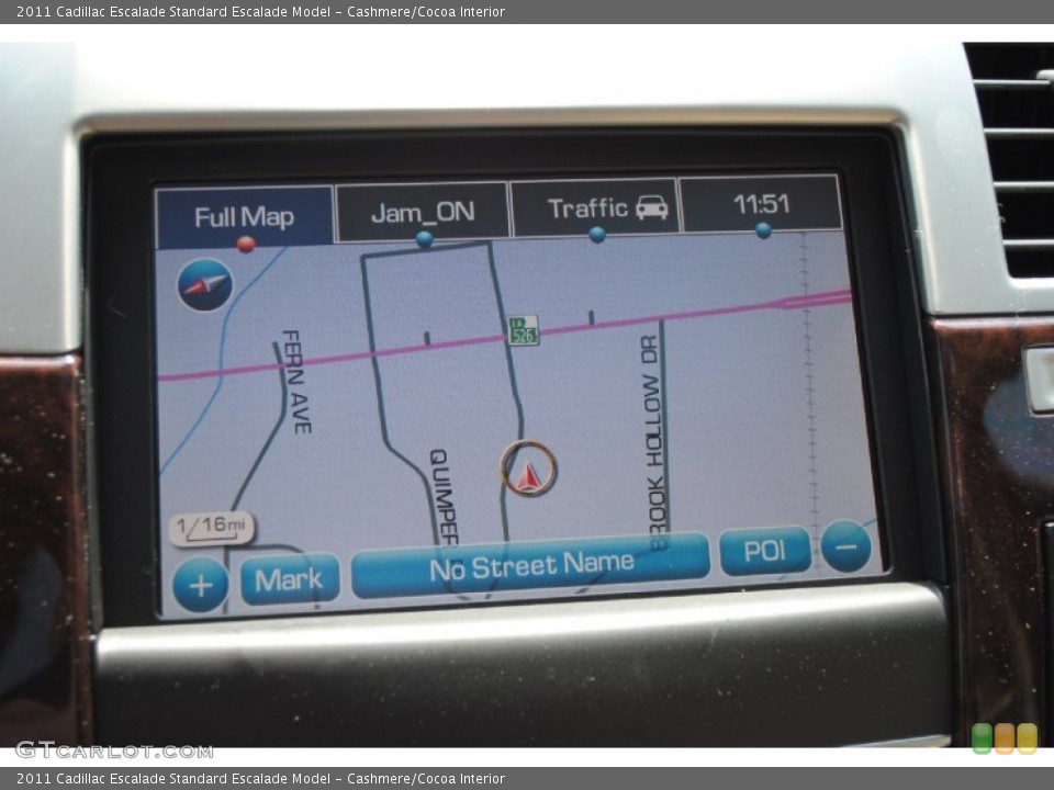 Cashmere/Cocoa Interior Navigation for the 2011 Cadillac Escalade  #52834239