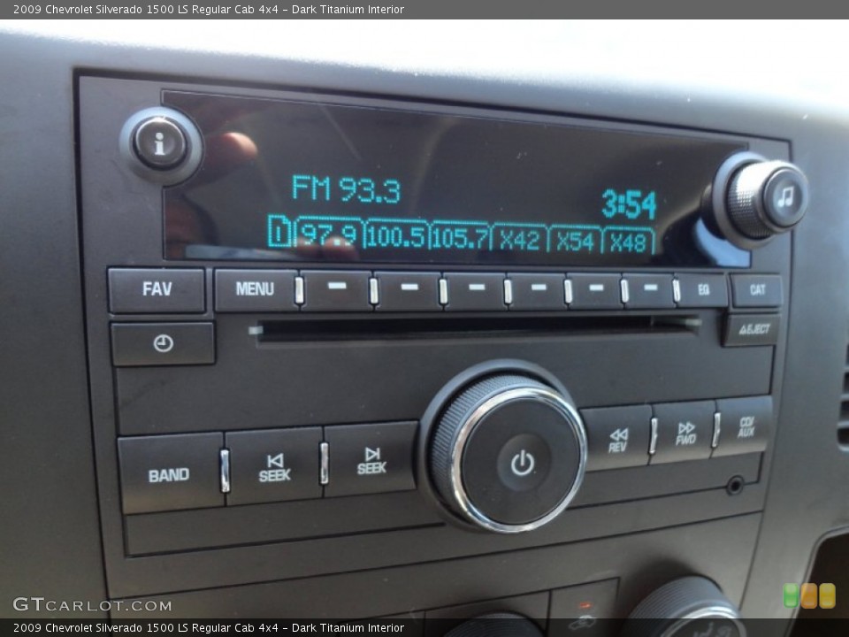 Dark Titanium Interior Audio System for the 2009 Chevrolet Silverado 1500 LS Regular Cab 4x4 #52834806