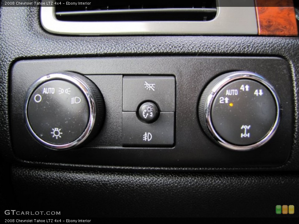 Ebony Interior Controls for the 2008 Chevrolet Tahoe LTZ 4x4 #52835007