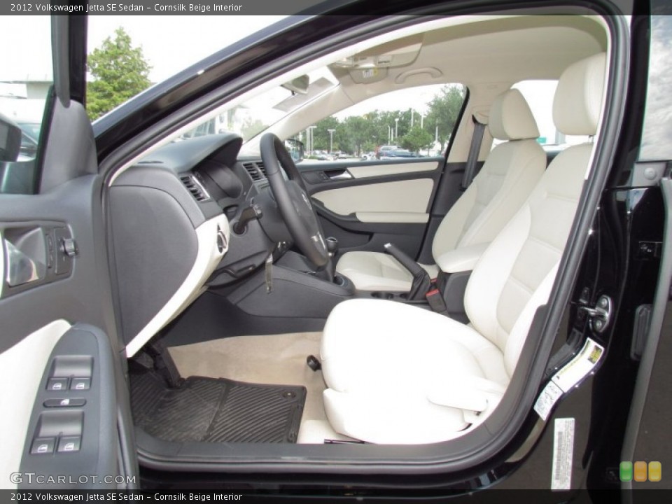 Cornsilk Beige Interior Photo for the 2012 Volkswagen Jetta SE Sedan #52838967