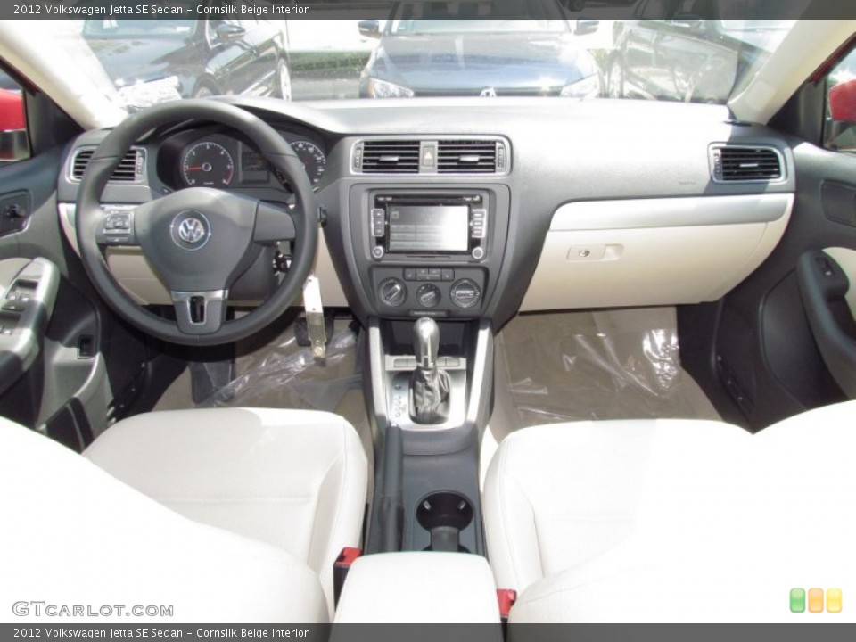 Cornsilk Beige Interior Photo for the 2012 Volkswagen Jetta SE Sedan #52839003