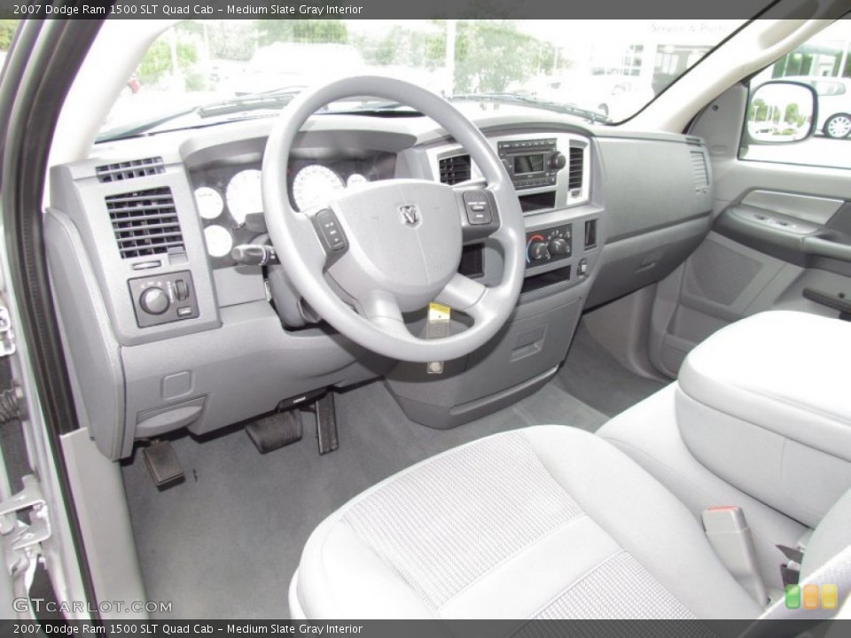 Medium Slate Gray Interior Prime Interior for the 2007 Dodge Ram 1500 SLT Quad Cab #52840839