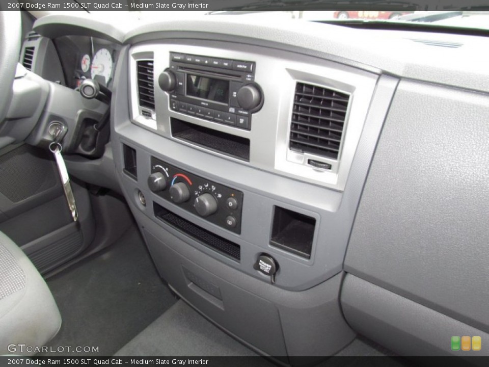 Medium Slate Gray Interior Controls for the 2007 Dodge Ram 1500 SLT Quad Cab #52840899
