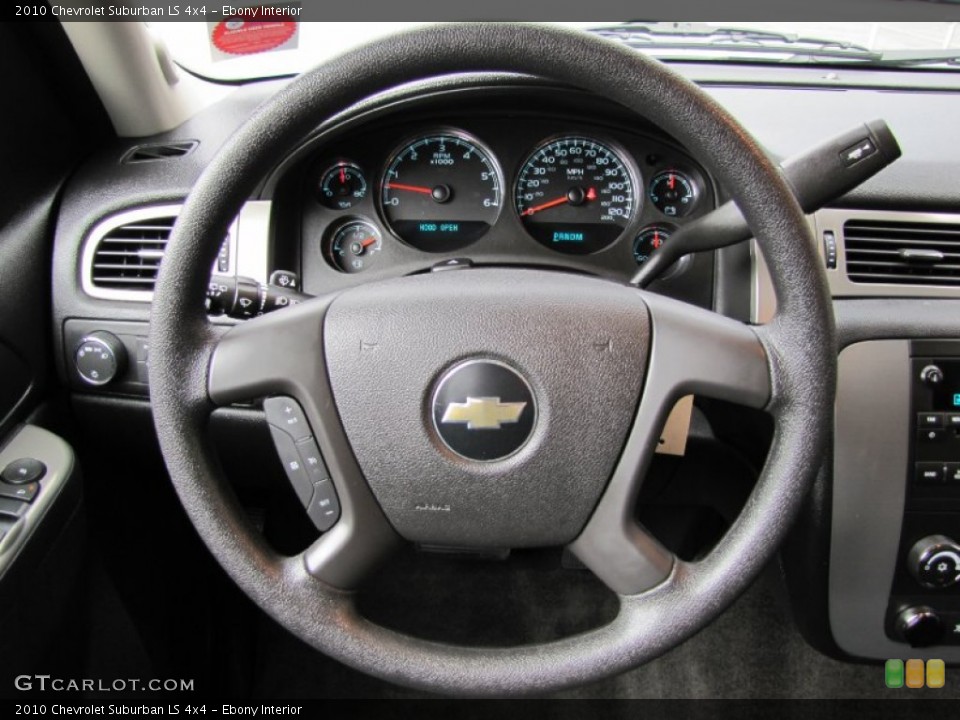 Ebony Interior Steering Wheel for the 2010 Chevrolet Suburban LS 4x4 #52841001