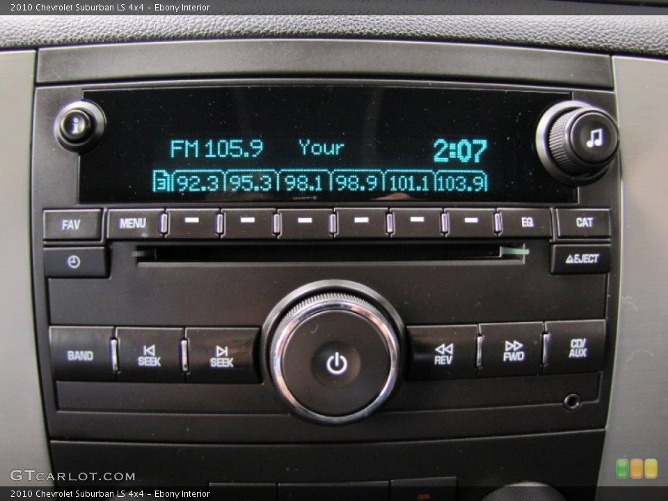 Ebony Interior Audio System for the 2010 Chevrolet Suburban LS 4x4 #52841103