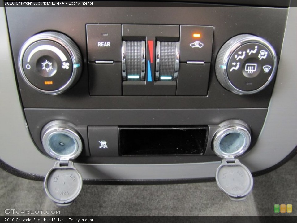 Ebony Interior Controls for the 2010 Chevrolet Suburban LS 4x4 #52841115