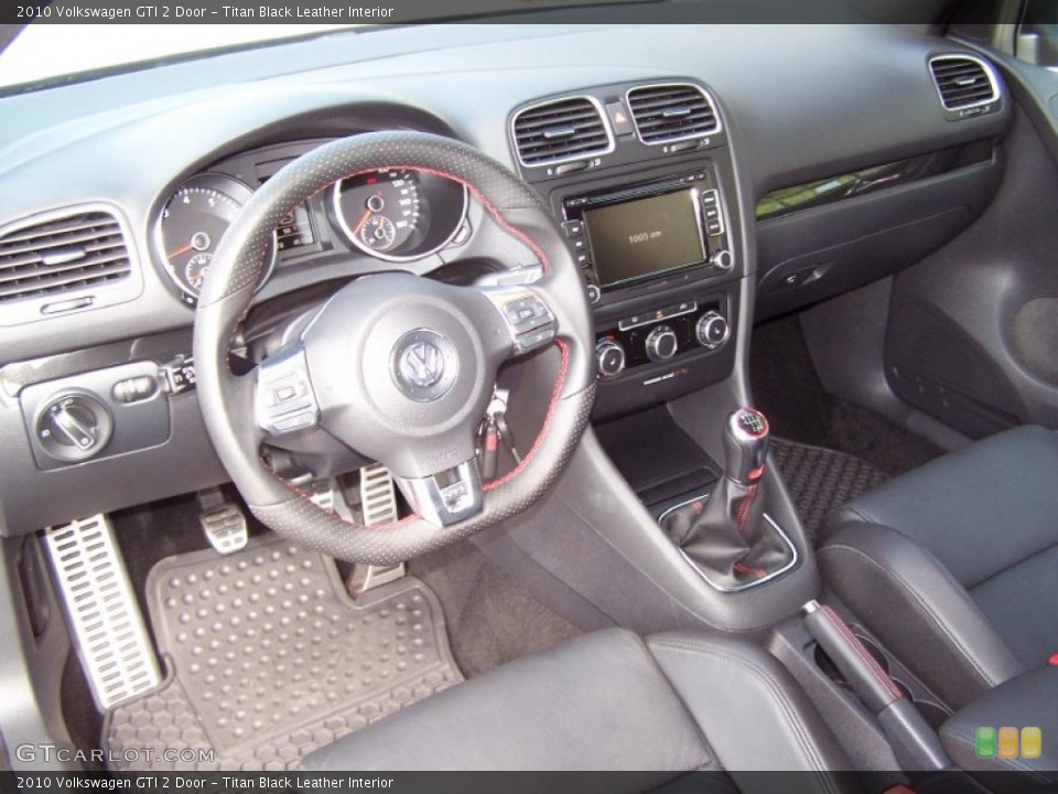 Titan Black Leather Interior Photo for the 2010 Volkswagen GTI 2 Door #52844529