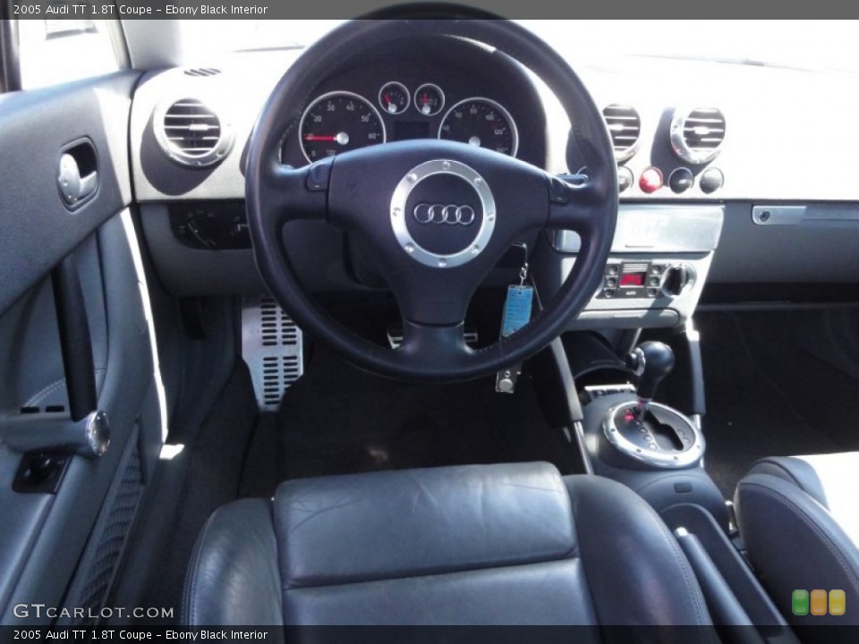 Ebony Black Interior Steering Wheel for the 2005 Audi TT 1.8T Coupe #52845411