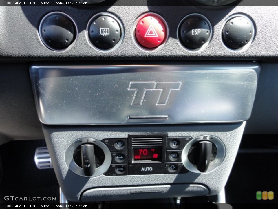 Ebony Black Interior Controls for the 2005 Audi TT 1.8T Coupe #52845429