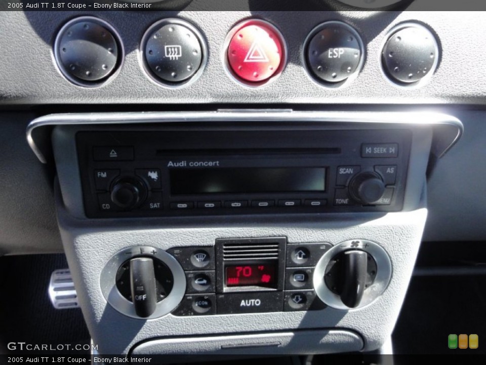 Ebony Black Interior Audio System for the 2005 Audi TT 1.8T Coupe #52845441