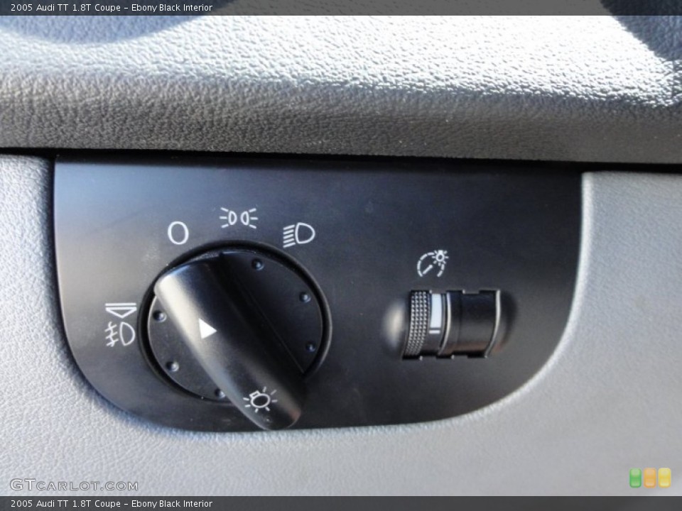 Ebony Black Interior Controls for the 2005 Audi TT 1.8T Coupe #52845486