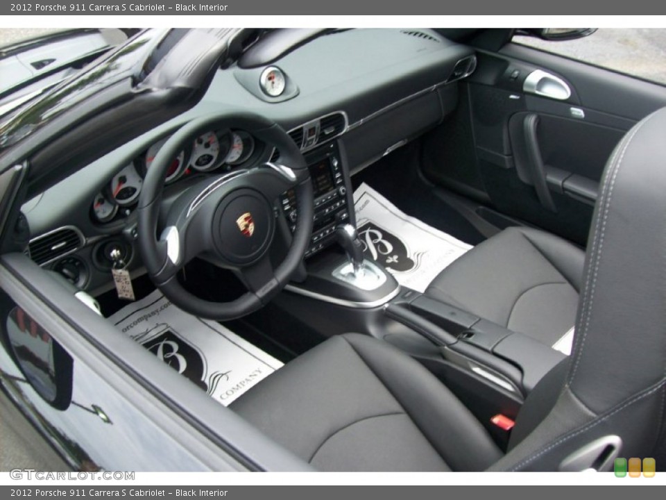 Black Interior Photo for the 2012 Porsche 911 Carrera S Cabriolet #52845945