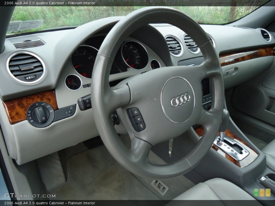 Platinum Interior Steering Wheel for the 2006 Audi A4 3.0 quattro Cabriolet #52846350