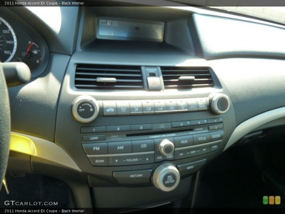 Black Interior Controls for the 2011 Honda Accord EX Coupe #52850016