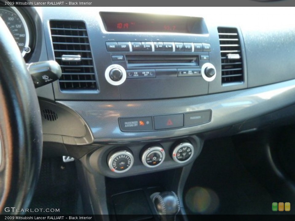Black Interior Controls for the 2009 Mitsubishi Lancer RALLIART #52851159