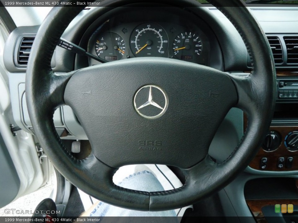 Black Interior Steering Wheel for the 1999 Mercedes-Benz ML 430 4Matic #52854885