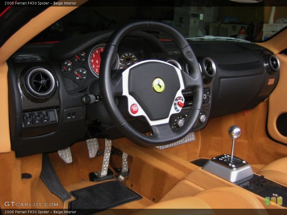 Beige Interior Dashboard for the 2006 Ferrari F430 Spider #52855395