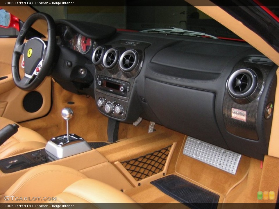 Beige Interior Dashboard for the 2006 Ferrari F430 Spider #52855401