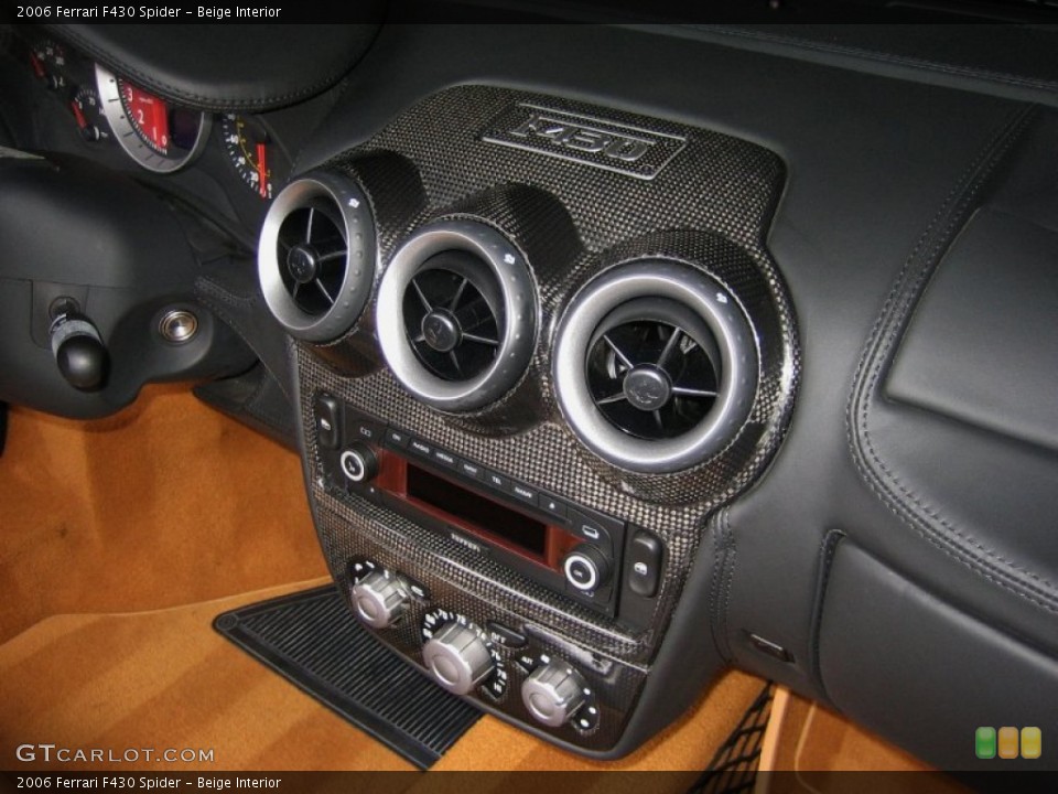 Beige Interior Controls for the 2006 Ferrari F430 Spider #52855407